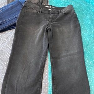 Black cuffed White House Black Market denim